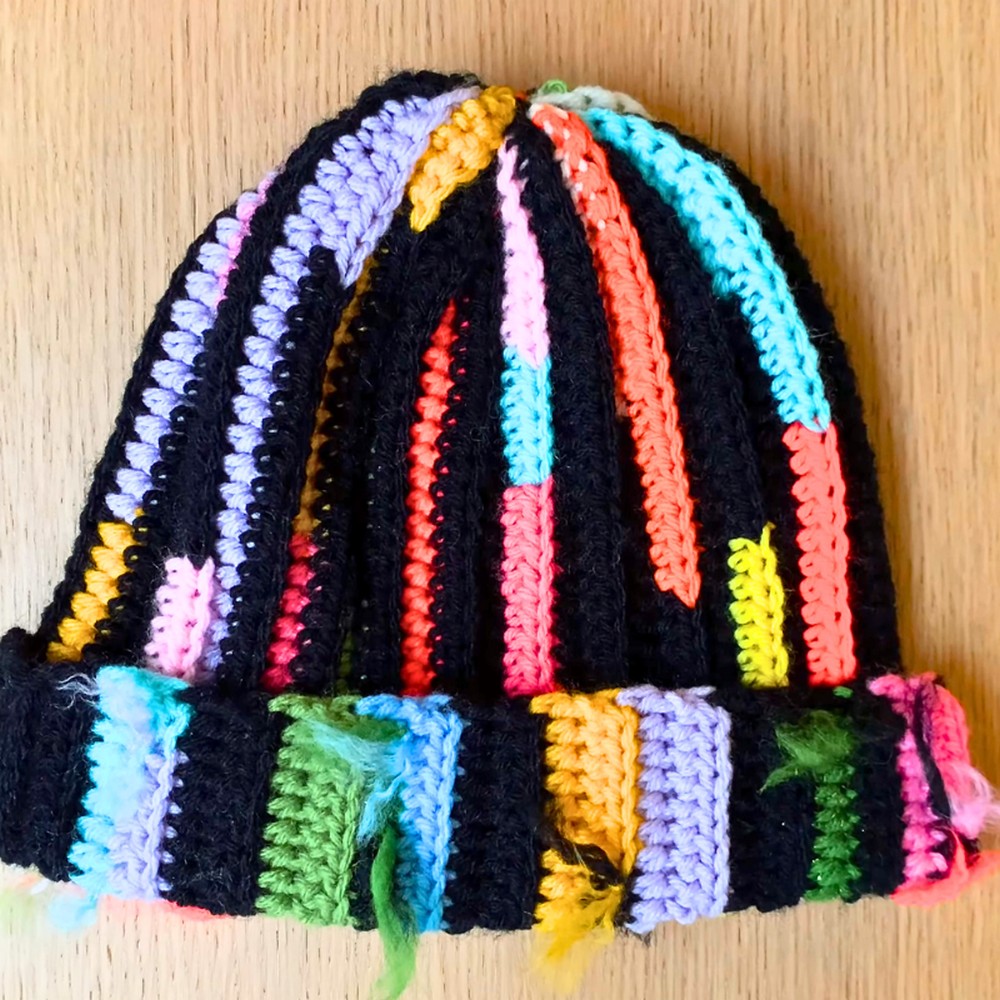 Scrap Yarn Crochet Beanie Tutorial With Quick Design