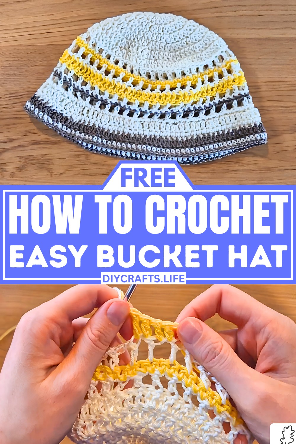 Create a Beachy Summer Bucket Hat Crochet Pattern