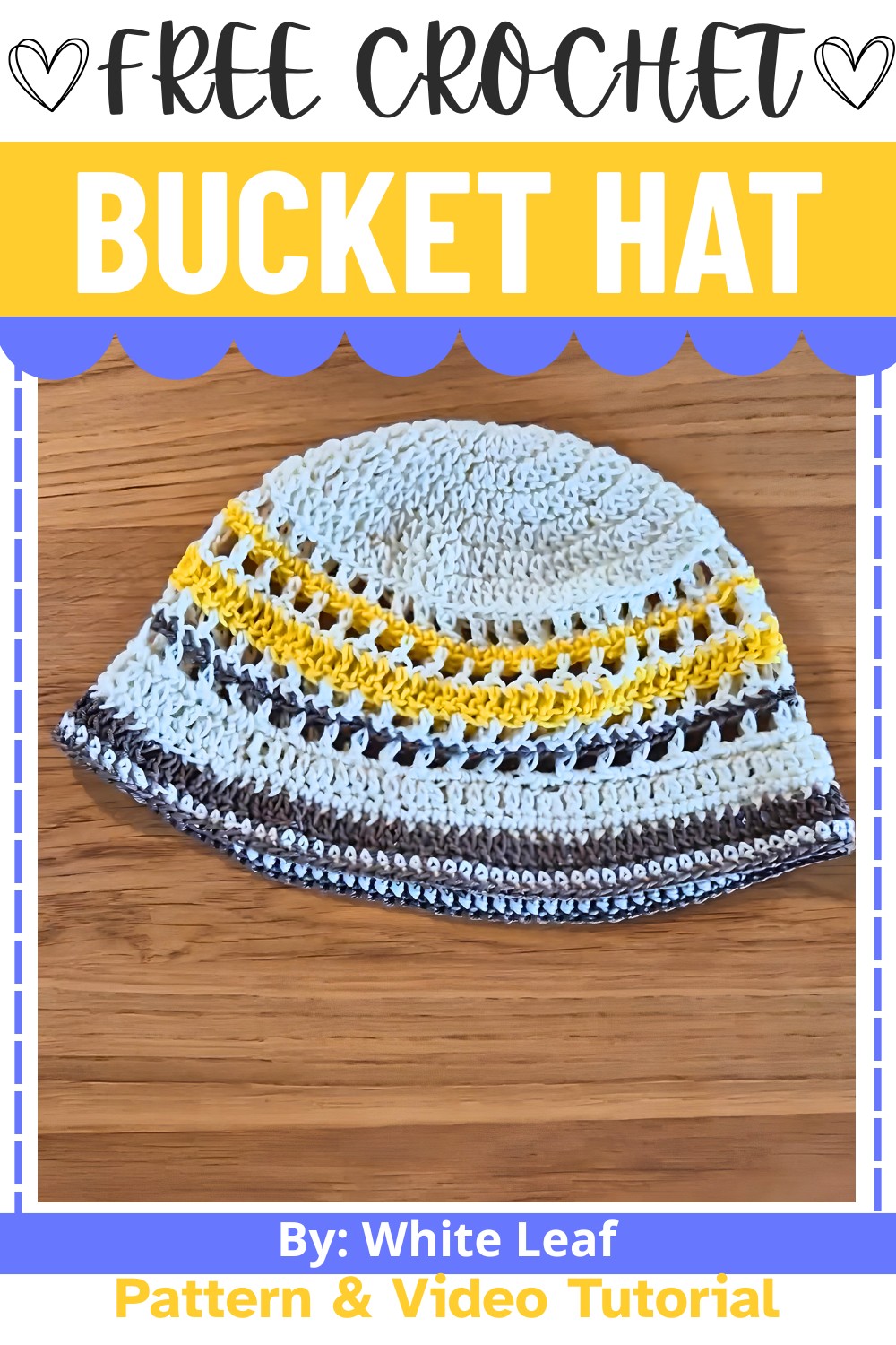 Create a Beachy Summer Bucket Hat Crochet Pattern