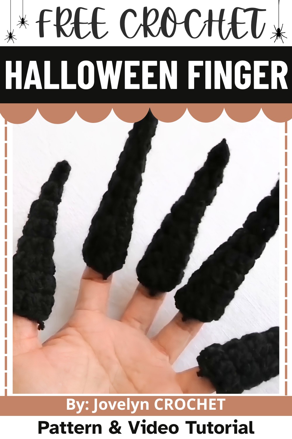 Crochet Halloween Finger Pattern - Spooky Design