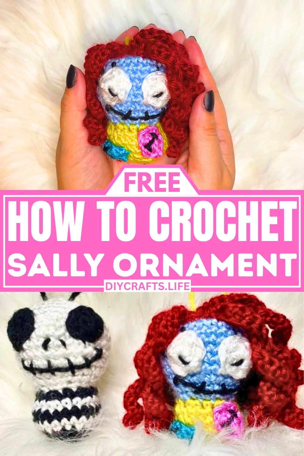 Crochet Sally Ornament Nightmare Before Christmas