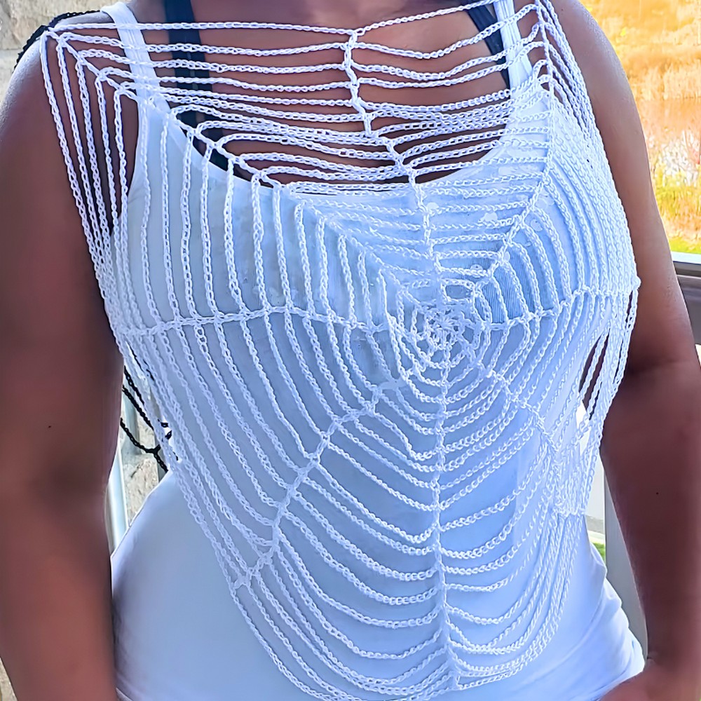 Crochet Spider Web Cover-Up With Easy and Stylish Design