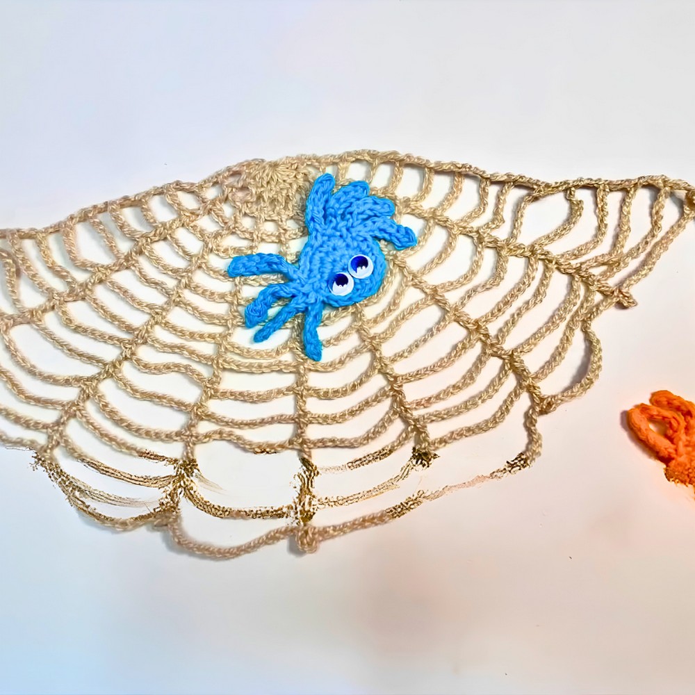Easy Crochet Spiderweb Pattern for Halloween Decor