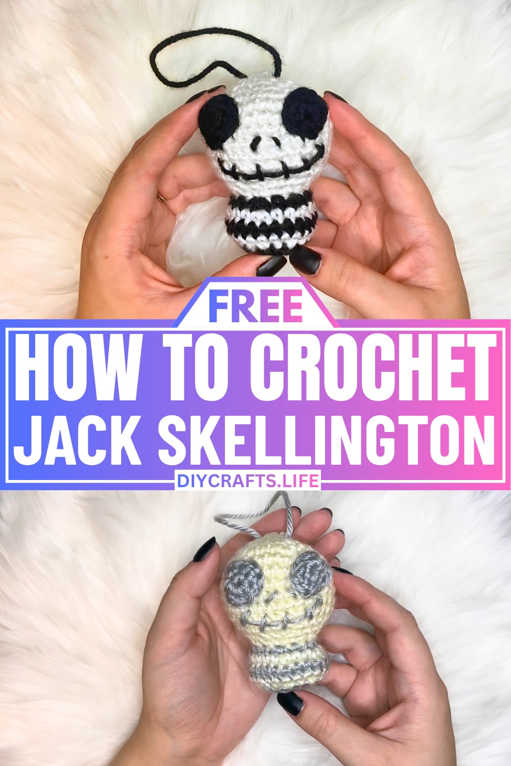 Easy Jack Skellington Crochet Ornament With Beginner-Friendly Pattern