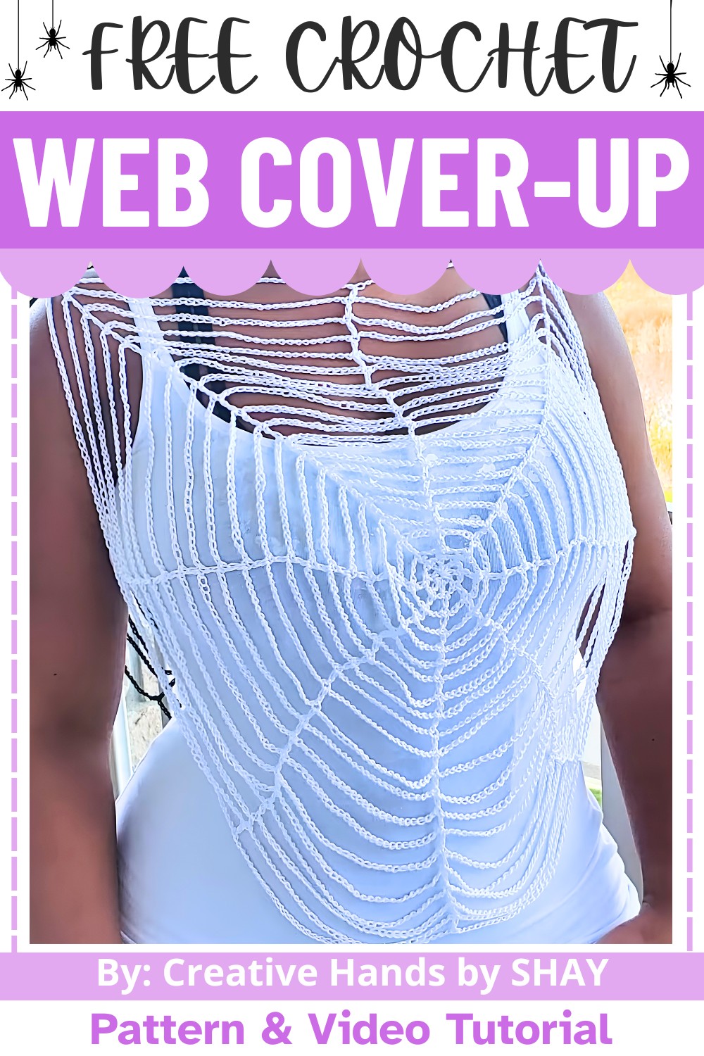 Free Crochet Spider Web Cover-Up Design
