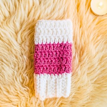 Easy No Sew Crochet Fingerless Gloves Pattern